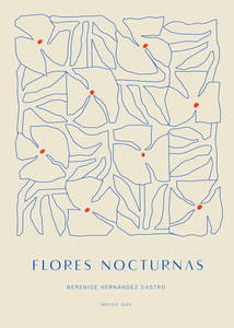 Poster Flores Nocturnas 01 By Berenice Hernandez