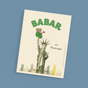 Poster Babar en Amérique