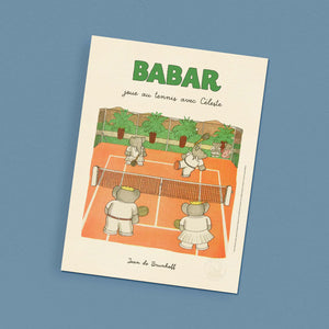 Poster Babar jour au tennis avec Céleste