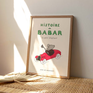 affiche histoire de babar le petit elephant